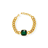 Christy Emerald Curb Bracelet