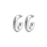 Clara Silver Hoops
