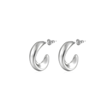 Freya Silver Hoops