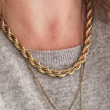 Isabella Twist Rope Chain Necklace