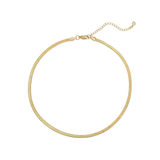 Lizzie Gold Snake Chain Necklace