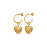 Lover Gold Dangle Hoops